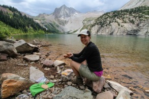 A Picnic Lunch at Snowmass Lake